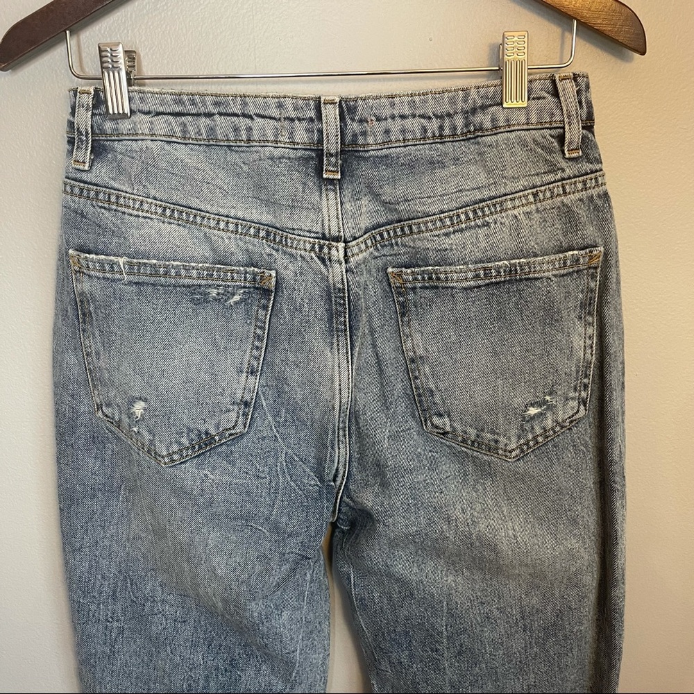 Free People, We the Free Dakota High Rise Straight Jeans, Distressed, Size 28 - Picture 11 of 14